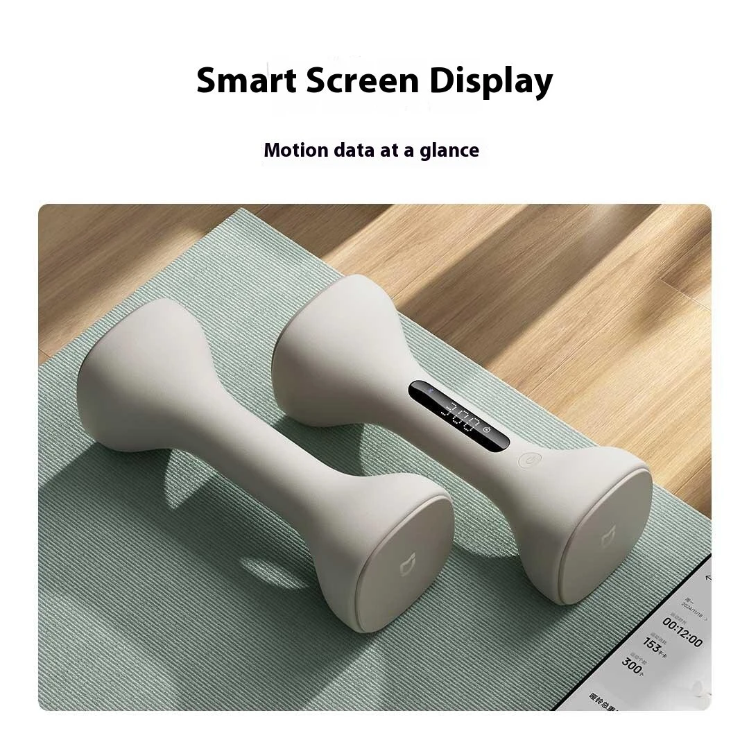 (image for) XIAOMI Mijia Smart Dumbbell 1kg*2 with LED Screen Display Track Your Workouts Efficiently Professional Guidance via APP Adjustable Weight Blocks